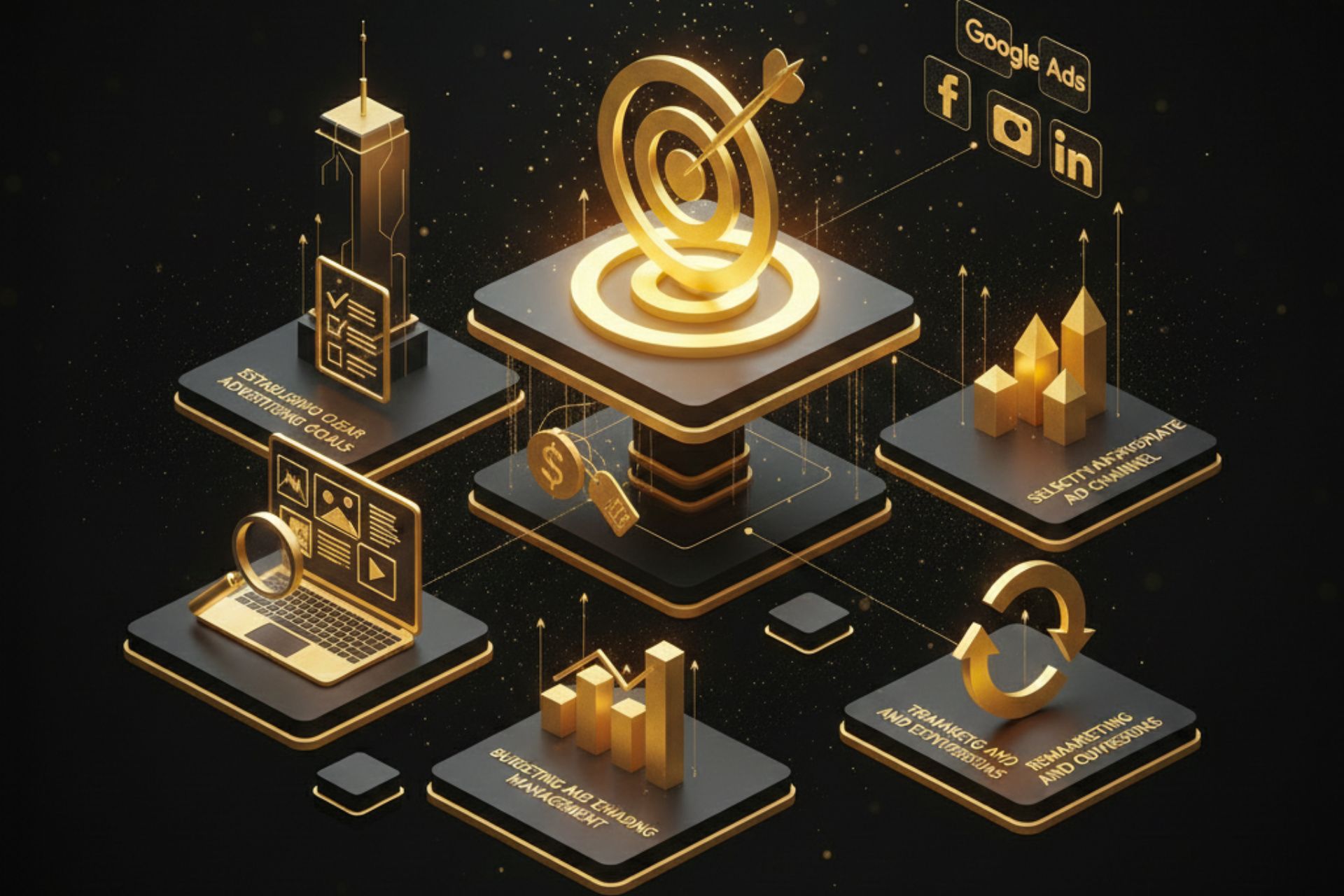 Gold conversion rate optimization icons