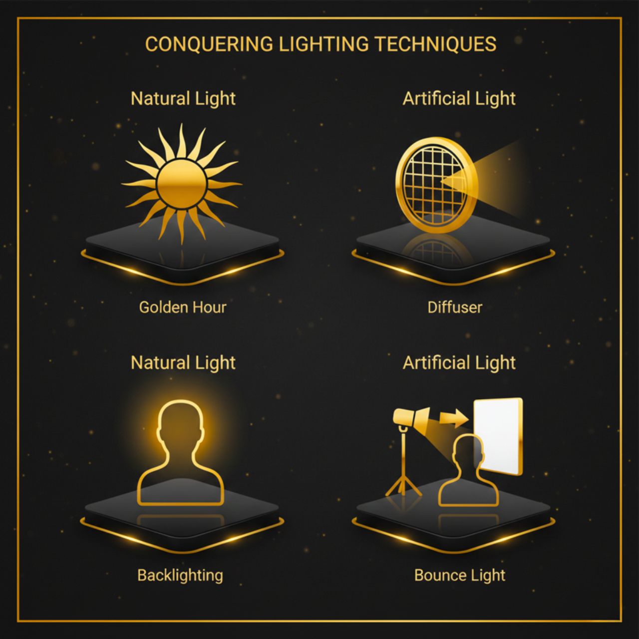 Gold lighting techniques